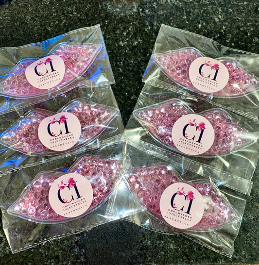 100 PERSONALISED LIP COOL COMPRESSES FOR CLIENT POST TREATMENT AFTERCARE
